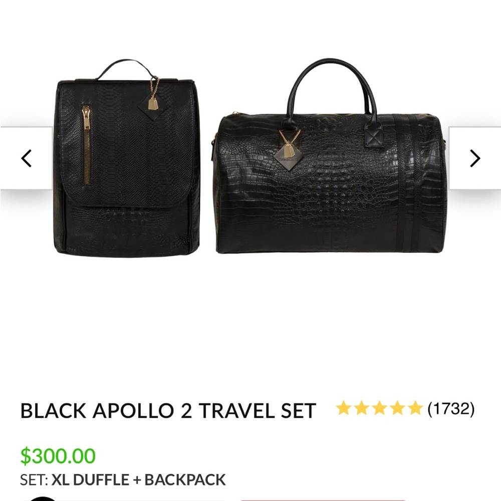 Brand new Tote and Carry Apollo 2 travel set black